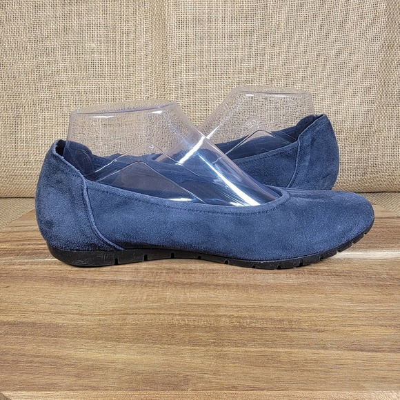Sabrinas Women's Womens Blue Suede Ballet Flats Size 38 (US 7.5-8) Made in Spain - Picture 7 of 10